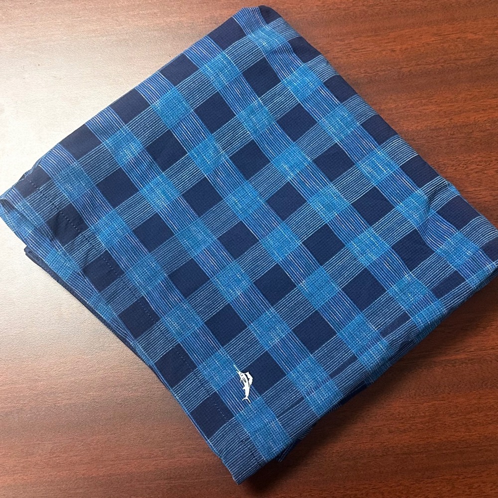 2- Tommy Bahama Shorts Mens 38 Island Plaid Performance Stretch Nylon Blend - Picture 10 of 10